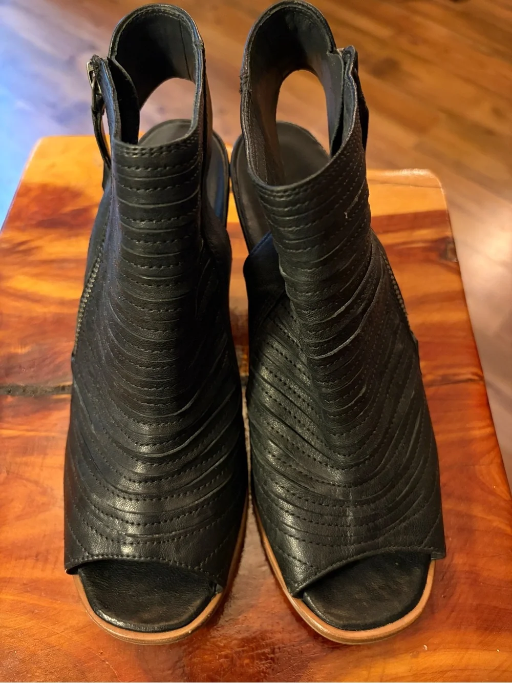Paul Green Cayanne Peep Toe Sandal Cognac 4.5 US 7